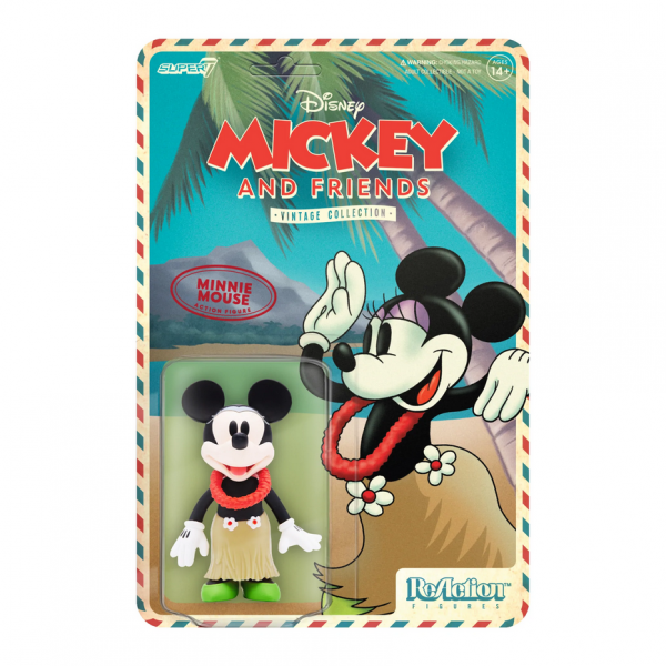 Disney Mickey &amp; Friends Vintage Collection ReAction Action Figure Minnie (Hawaiian Holiday)