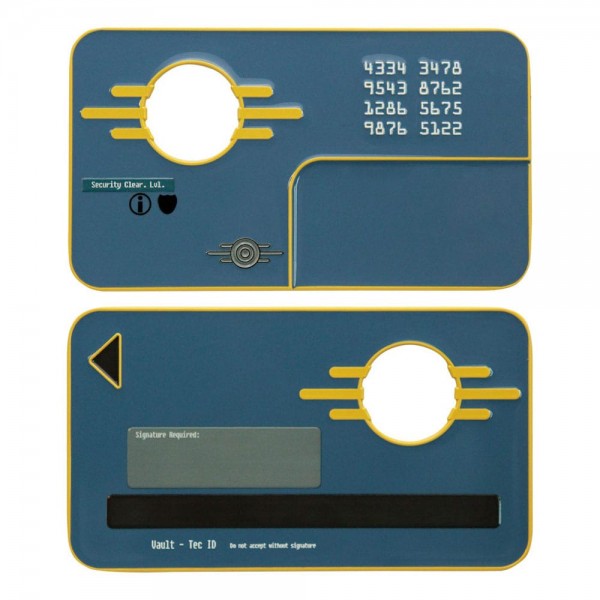 Fallout Replik Vault Security Keycard Limited Edition