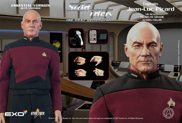 Star Trek: The Next Generation Action Figure 1:6 Captain Jean-Luc Picard (Essential Duty Uniform) 30 cm