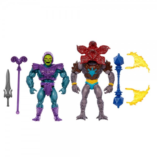 Masters of the Universe x Stranger Things Origins Actionfiguren 2er-Pack Skeletor & Demogorgon 14 cm