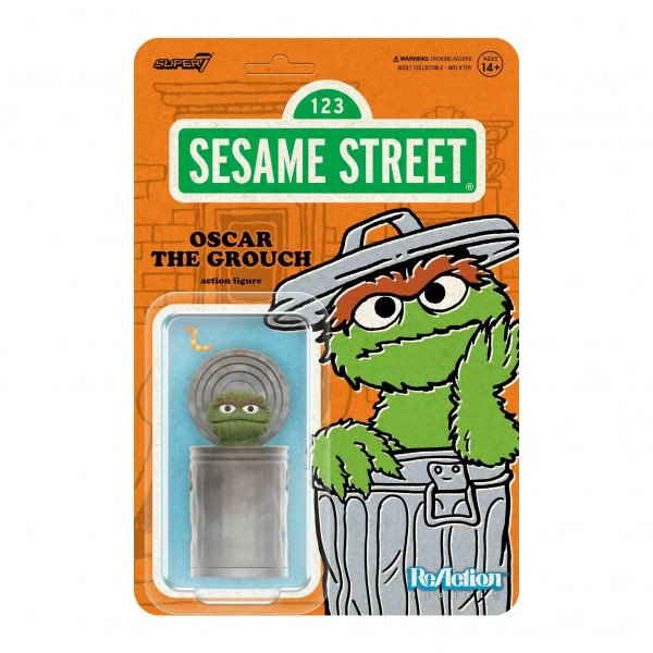 Sesame Street ReAction Actionfigur Wave 03 - Oscar the Grouch