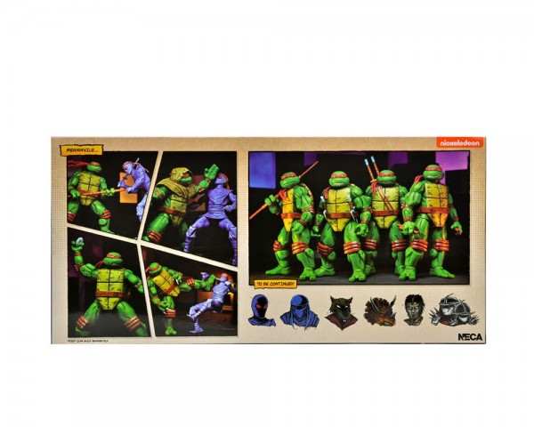 Teenage Mutant Ninja Turtles (Mirage Comics) Actionfiguren 4er-Pack Leonardo, Raphael, Michelangelo,