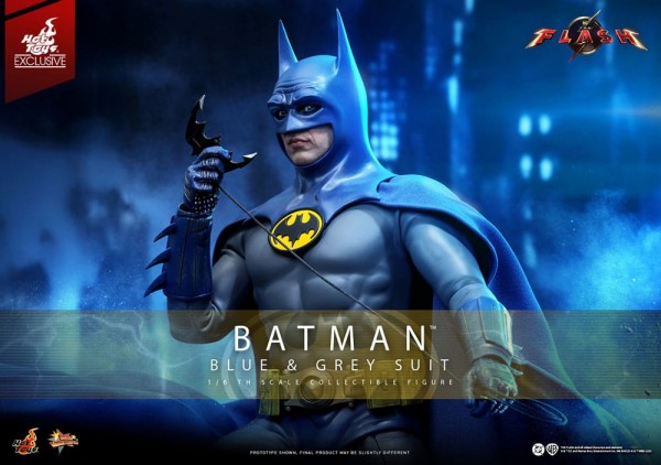 The Flash Movie Masterpiece Action Figure 1/6 Batman (Blue &amp; Grey Suit) Limited Edition Hot Toys Exclusive 30 cm