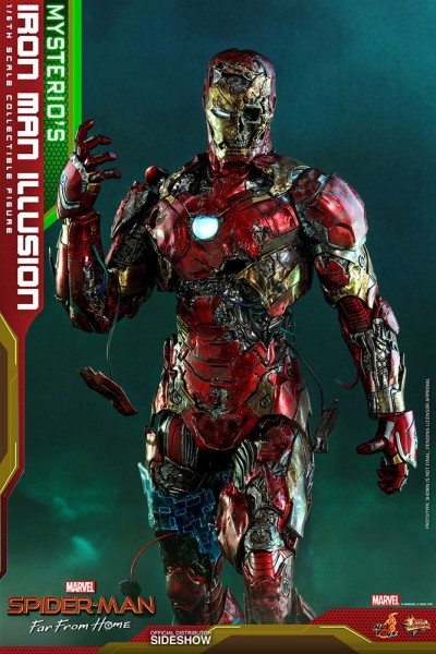 Spider-Man Far From Home Movie Masterpiece Actionfigur 1/6 Mysterio's Iron Man Illusion