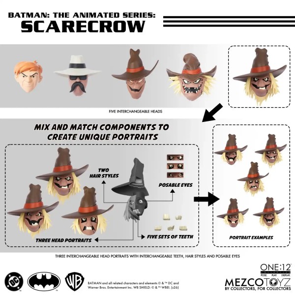 Batman: The Animated Series Actionfigur 1/12 Scarecrow 17 cm