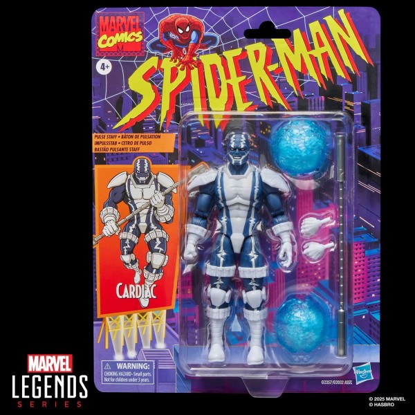 Spider-Man Marvel Legends Retro Cardback Cardiac Actionfigur