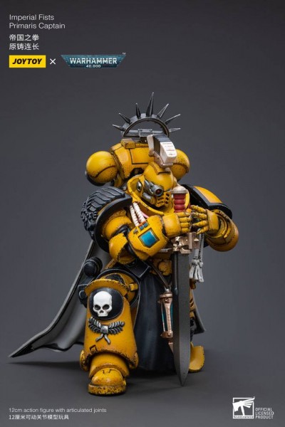 Warhammer 40k Action Figure 1/18 Imperial Fists Primaris Captain Alros Lysigal 