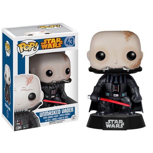 B-Ware Star Wars Funko Pop! Vinylfigur Unmasked Vader 43 - defekte Verpackung