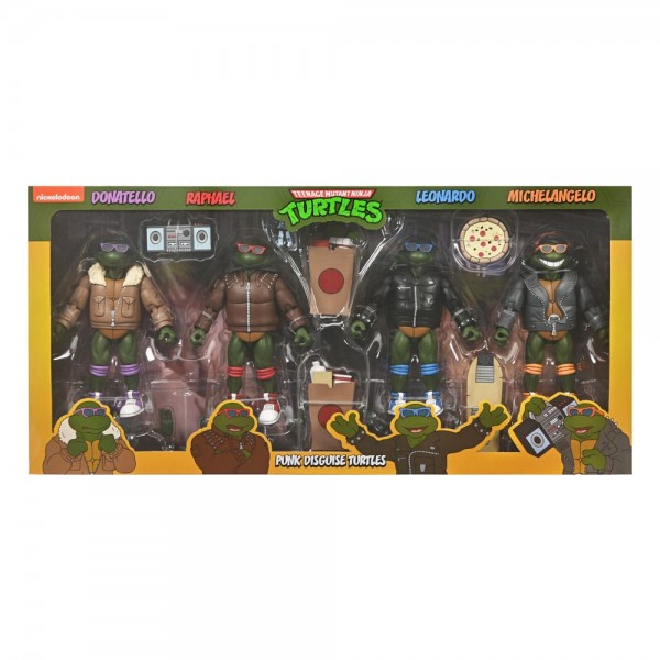 Teenage Mutant Ninja Turtles (Cartoon) Actionfiguren 4er-Pack Punk Turtles 18 cm