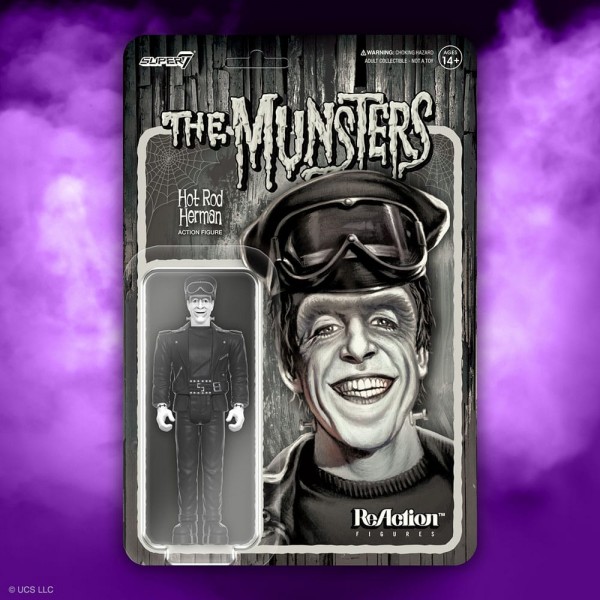 The Munsters Wave 3 ReAction Actionfigur Biker Herman 10 cm