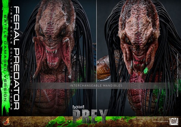 Prey Actionfigur 1/6 Feral Predator (Battle Damaged Version) 37 cm
