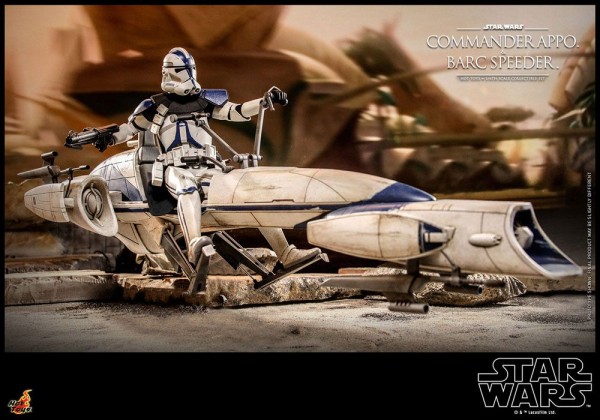 Star Wars Clone Wars Television Masterpiece Actionfiguren-Set 1/6 Commander Appo & BARC Speeder