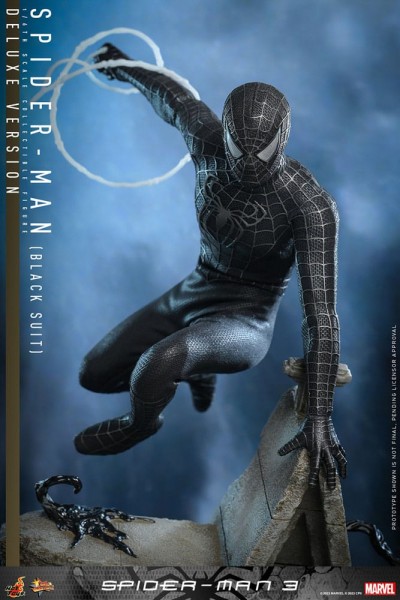Spider-Man 3 Movie Masterpiece Action Figure 1:6 Spider-Man (Black Suit) (Deluxe Version) 30 cm
