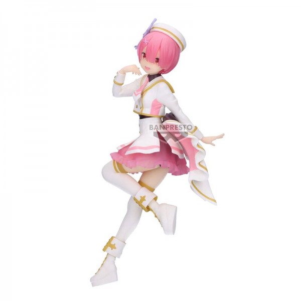 Re:Zero Starting Life in Another World Stage Pink Costume Ram Figur 22 cm