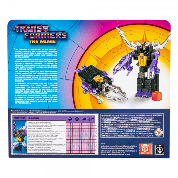 The Transformers: The Movie Retro Actionfigur Shrapnel 14 cm