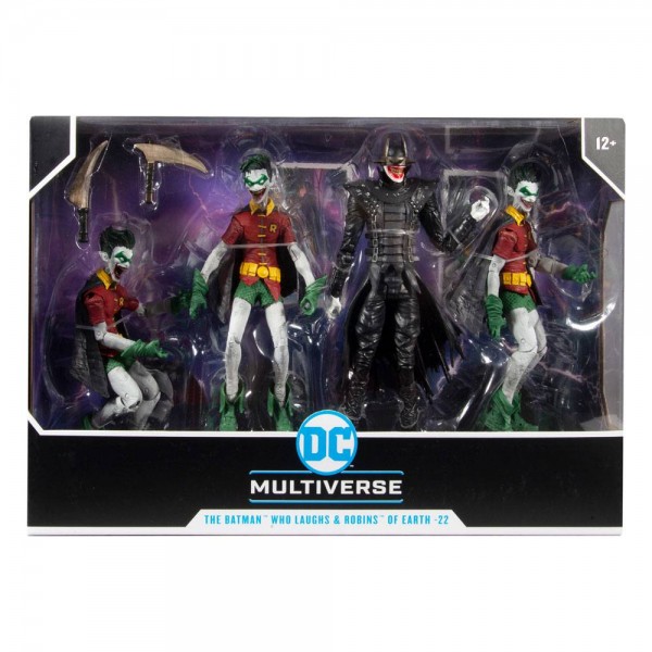 DC Multiverse Collector Multipack Action Figures The Batman Who Laughs with the Robins of Earth (4-Pack)