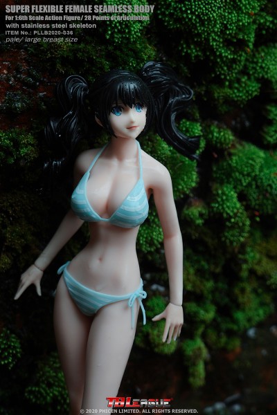 Phicen / TBLeague S36 Anime Girls 1/6 Actionfigur Pale Skin Large Breast Seamless Body with Head Scu
