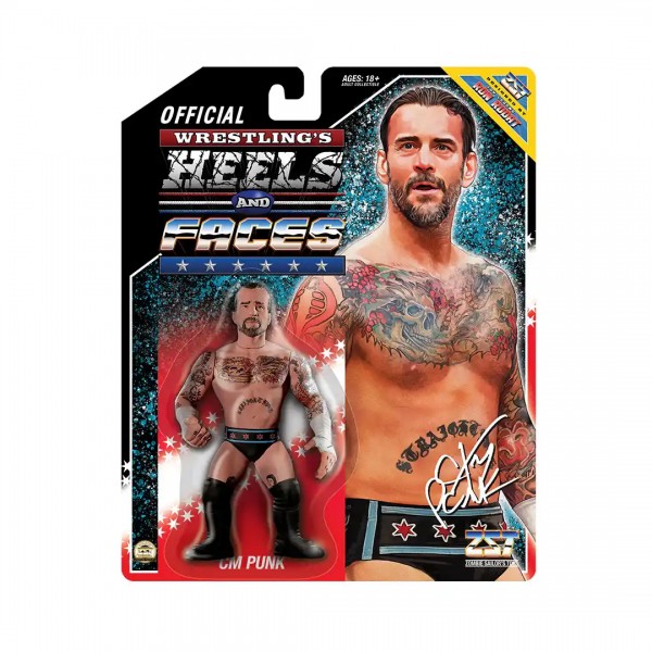 Wrestling CM PUNK Heels and Faces Action Figure - 11 cm
