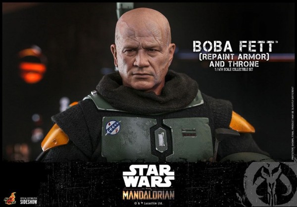 Star Wars The Mandalorian Television Masterpiece Actionfigur 1/6 Boba Fett (Repaint Armor) & Throne
