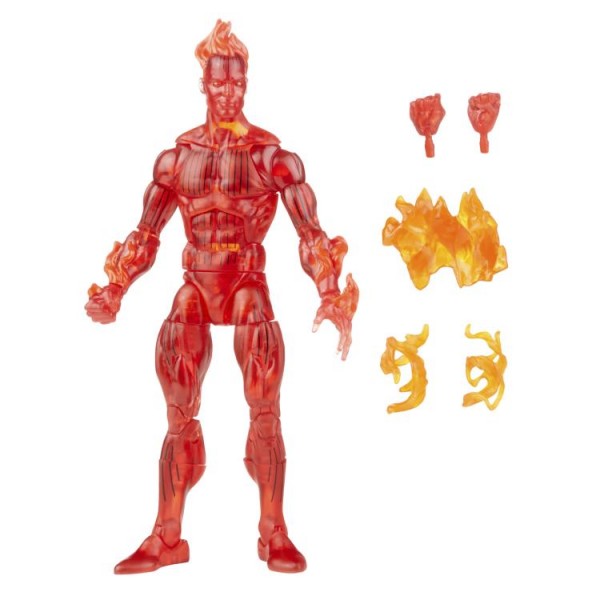 Fantastic Four Marvel Legends Retro Action Figure Human Torch
