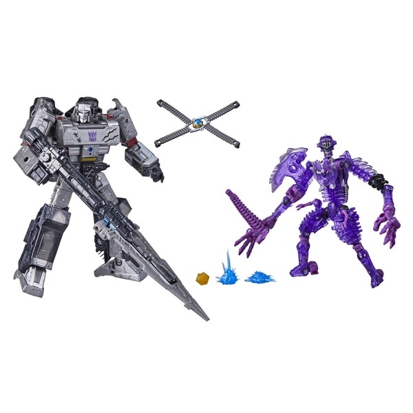 Transformers Generations War For Cybertron Trilogy Netflix Megatron & Fossilizer (Spoiler 2-Pack) Ex