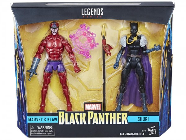 Black Panther Marvel Legends Action Figures Shuri & Klaw (2-Pack) Exclusive