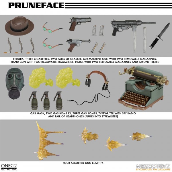 Dick Tracy ´The One:12 Collective´ Actionfigur 1/12 Pruneface