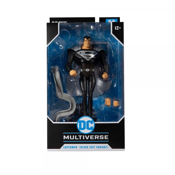 DC Multiverse Actionfigur Superman Black Suit Variant (Superman: The Animated Series)
