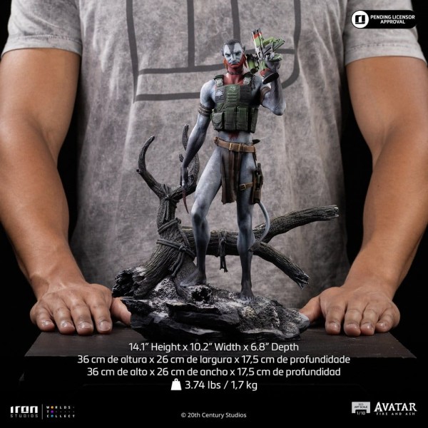 Avatar 3: Fire and Ash Art Scale Statue 1/10 Miles Quaritch 36 cm