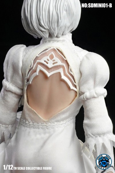 SUPER DUCK 1/12 Sexy Robot Head Sculpt & Costume (White)