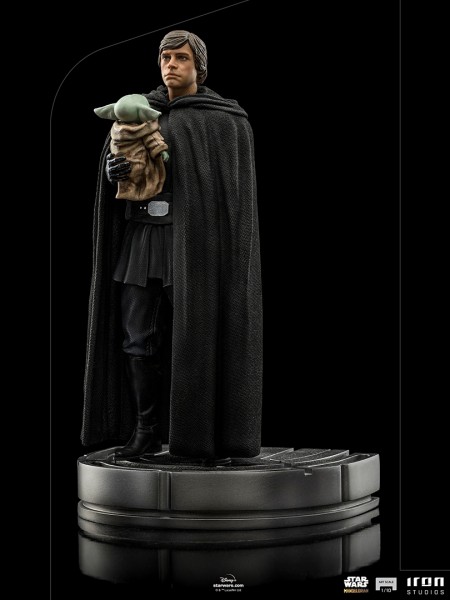 Star Wars The Mandalorian Art Scale Statue 1/10 Luke Skywalker & Grogu