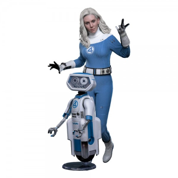 The Fantastic Four: First Steps Movie Masterpiece Action Figure 2-Pack 1/6 Invisible Woman &amp; H.E.R.B.I.E. 28 cm