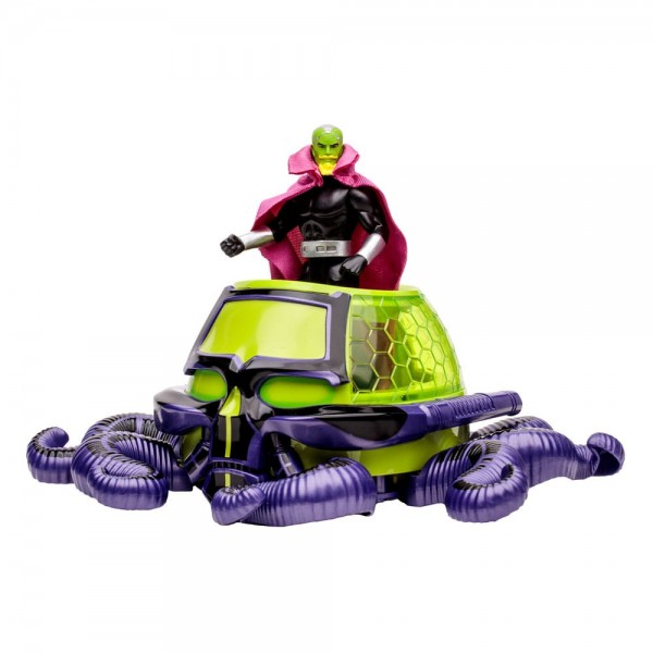 DC Direct Super Powers Actionfigur und Fahrzeug Brainiac with Skull Ship (Gold Label) 12 cm