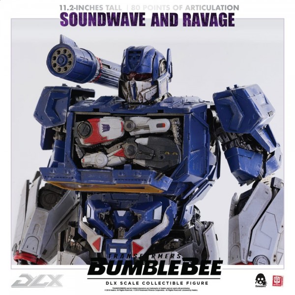 Transformers Bumblebee DLX Actionfiguren Doppelpack 1/6 Soundwave & Ravage 28 cm