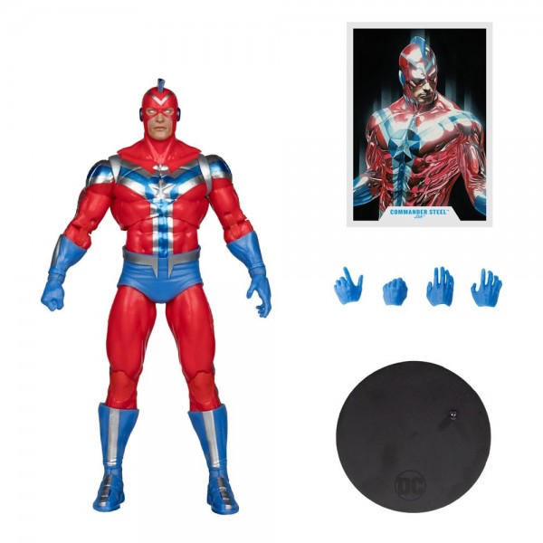 DC Multiverse Actionfigur Commander Steel (JSA) (Gold Label) 18 cm