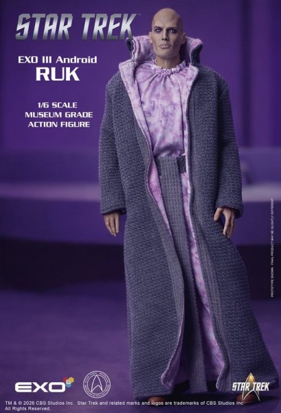 Star Trek: Raumschiff Enterprise Actionfigur 1/6 Ruk EXO III Android 33 cm