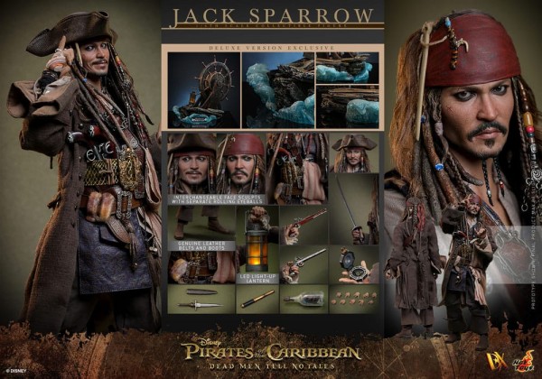 Pirates of the Caribbean: Salazars Rache DX Actionfigur 1:6 Jack Sparrow (Deluxe Version) 30 cm