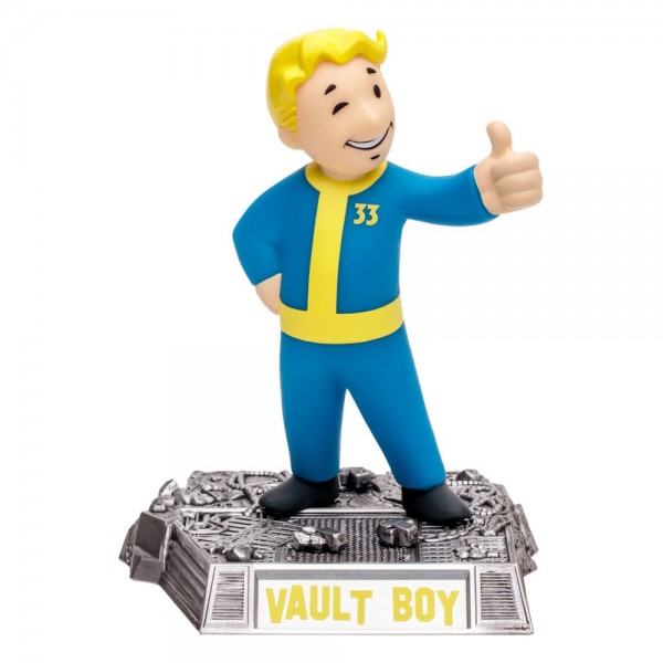 Fallout Movie Maniacs Actionfigur Vault Boy (Gold Label) 15 cm