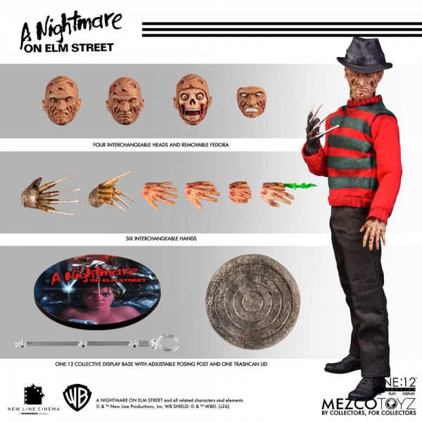 Nightmare On Elm Street Action Figure 1/12 Freddy Krueger 17 cm