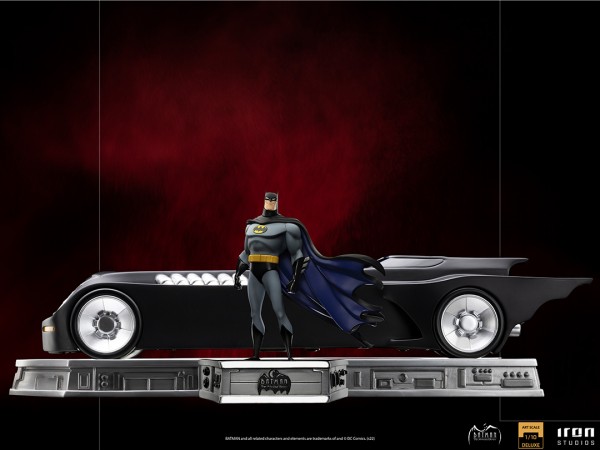 Batman The Animated Series Art Scale Statue 1/10 Batman & Batmobile