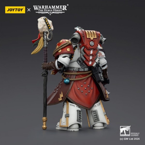 Warhammer 40,000 Actionfigur White Scars Stormseer Consulwith Force Staff and Bolt Pistol 12 cm