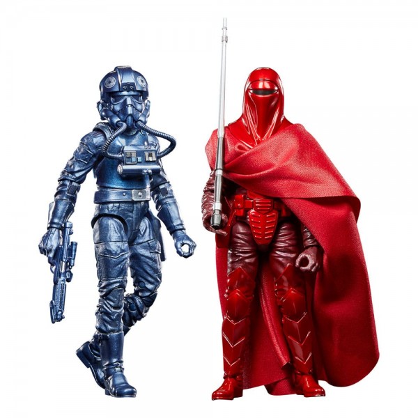 Star Wars Episode VI Black Series Carbonized Actionfiguren 2er-Pack Emperor&#039;s Royal Guard &amp; TIE Figh