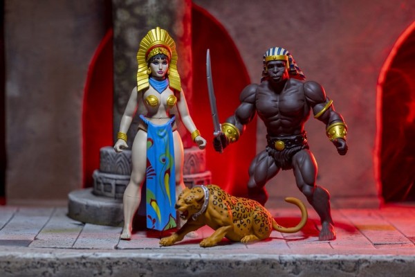 The Savage World of Frazetta Actionfiguren-Set Egyptian Queen & The Guard (Museum Edition) 14 cm