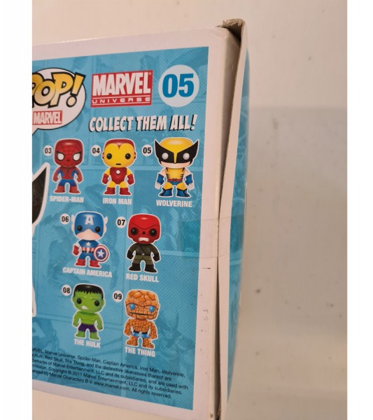 B-Ware Marvel Comics POP! Vinyl Wackelkopf-Figur Wolverine 10 cm - defekte Verpackung