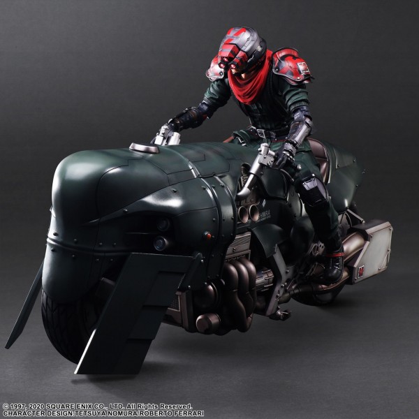Final Fantasy VII Remake Play Arts Kai Action Figure Set Shinra Elite Security Officer & Motorcycle