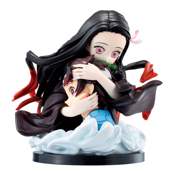 Demon Slayer Kimetsu no Yaiba Tanjiro Kamado &amp; Nezuko Kamado Locus Ichibansho Figur 15 cm