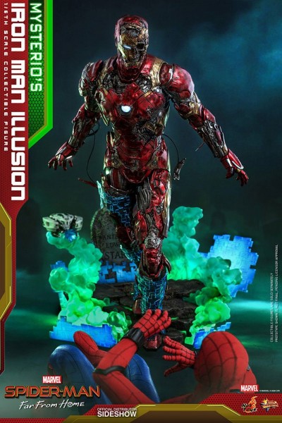 Spider-Man Far From Home Movie Masterpiece Actionfigur 1/6 Mysterio's Iron Man Illusion