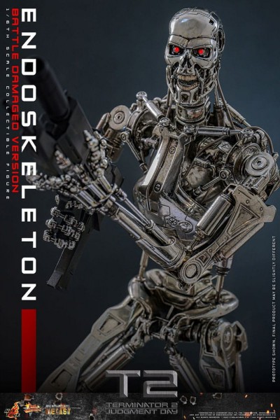 Terminator 2: Judgment Day Movie Masterpiece Action Figure 1/6 Endoskeleton (Battle Damaged Version) 31 cm