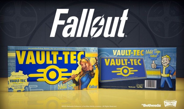 Fallout Me­tall­schild Vault-Tec