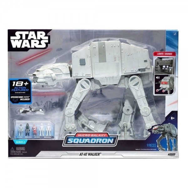 Star Wars Micro Galaxy Squadron Feature Vehicle with Figures Assault Class AT-AT 24 cm